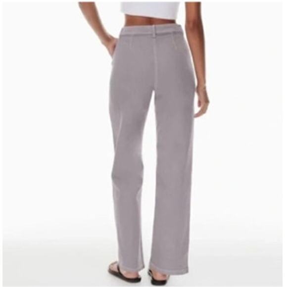 Aritzia Wilfred Free Modern Utility Pant Straight Leg Size 4 Purple Slate NWOT - Picture 2 of 10
